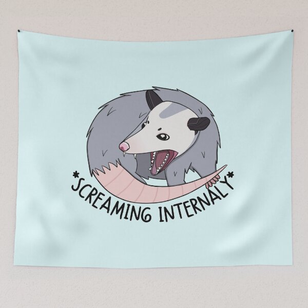Item preview, Screaming Internally Opossum designed and sold by bloomintoyoubiy.
