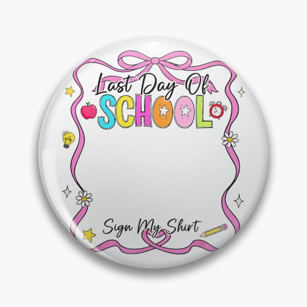 Item preview, Colorful Last Day Of School Sign My Shirt Autograph Page designed and sold by DaphoLatara.