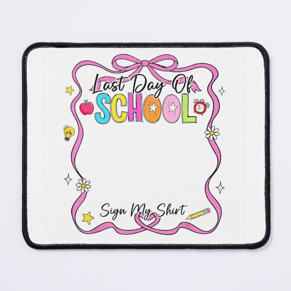 Item preview, Colorful Last Day Of School Sign My Shirt Autograph Page designed and sold by DaphoLatara.