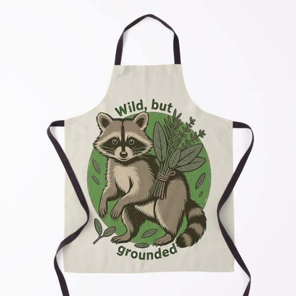 Item preview, Wild But Grounded Vintage Raccoon Botanical Art designed and sold by AlexandraSand.