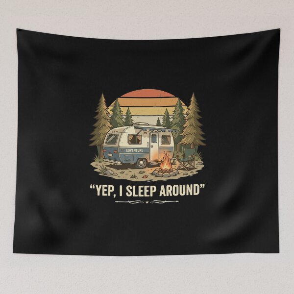 Item preview, Yep, I Sleep Around - RV Camper Humor designed and sold by dudelinart.