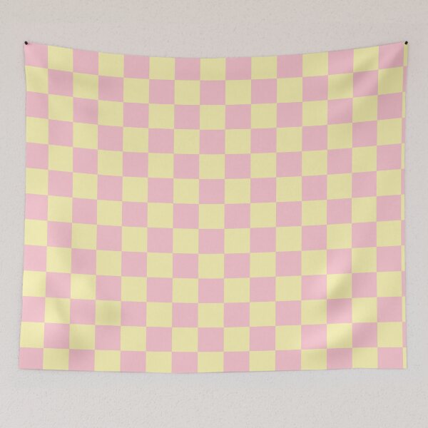 Item preview, Light Pink and Yellow Checkered Pattern designed and sold by The Innocent Ghost Project.