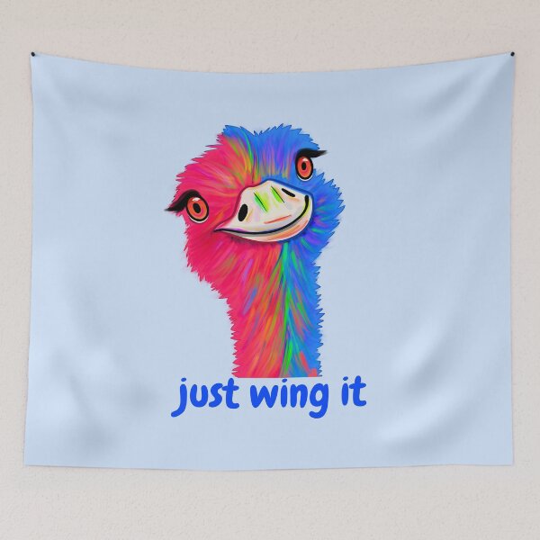 Item preview, Just Wing It Ostrich designed and sold by bloomintoyoubiy.
