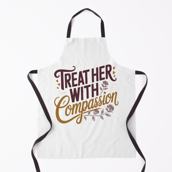 Item preview, Treat Her With Compassion Typography Quote designed and sold by OlizaPrint.
