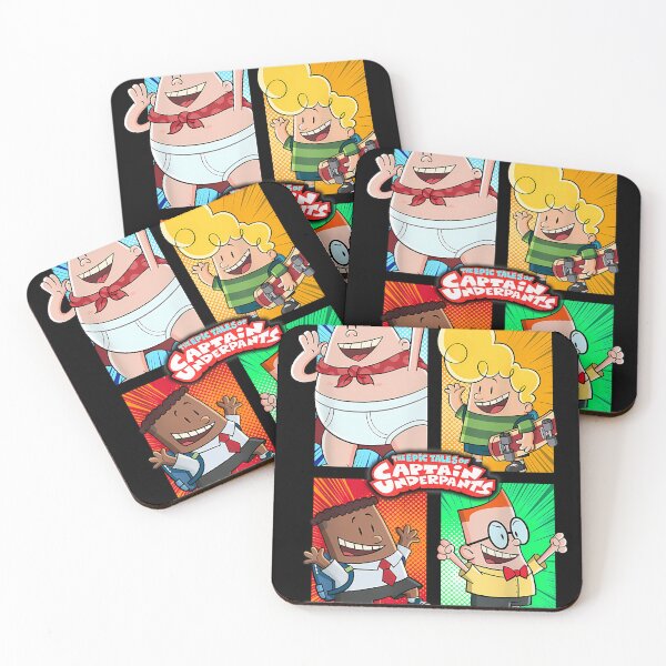 Item preview, Captain Underpants The First Epic Movie 4 Square Friends  designed and sold by ScuffedDesigns.