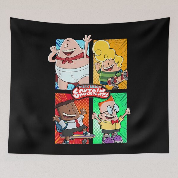 Item preview, Captain Underpants The First Epic Movie 4 Square Friends  designed and sold by ScuffedDesigns.