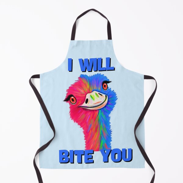 Item preview, I Will Bite You Ostrich designed and sold by bloomintoyoubiy.