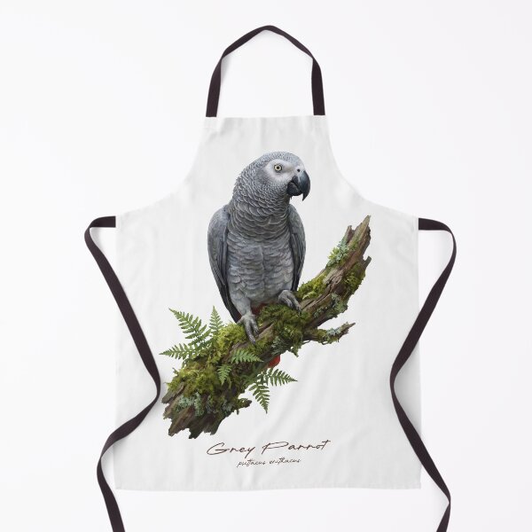 Item preview, Grey Parrot on Mossy Branch designed and sold by Takeda-art.