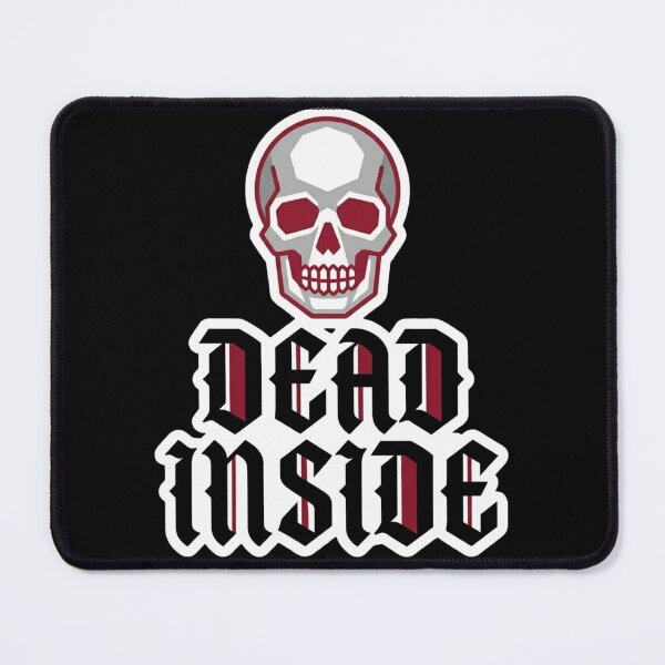 Item preview, DEAD INSIDE Minimal Skull Sticker | Gothic Dark Humor Streetwear Art designed and sold by Ecocrushstudio.