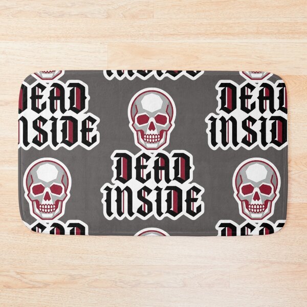 Item preview, DEAD INSIDE Minimal Skull Sticker | Gothic Dark Humor Streetwear Art designed and sold by Ecocrushstudio.