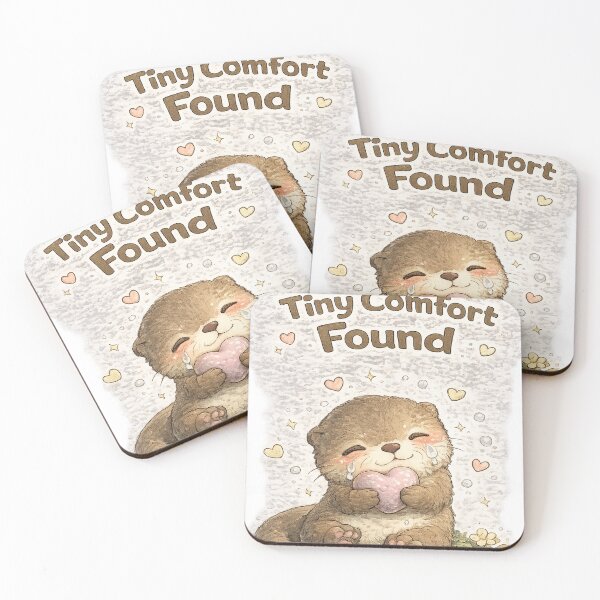 Item preview, Emotional Support Otter – Tiny Comfort Found | Cozy Kawaii Otter designed and sold by Clothes With Smiling Animals Walt Gral.