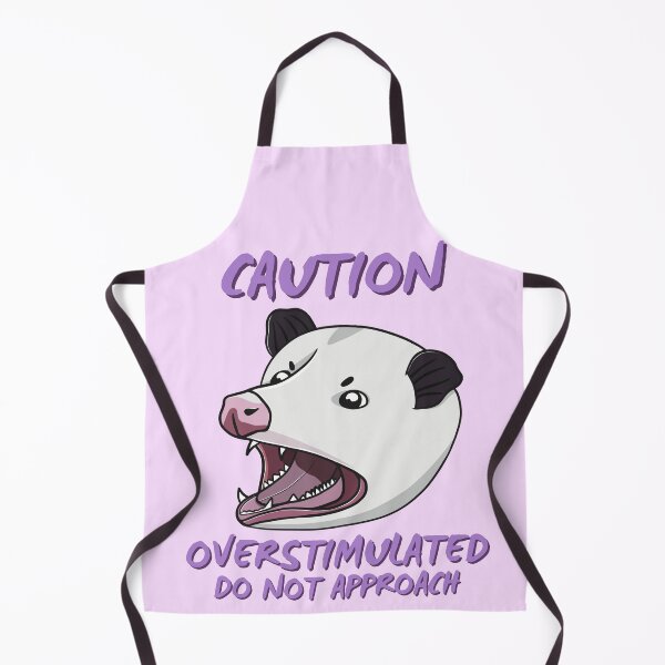 Item preview, Caution: overstimulated, do not approach Opossum designed and sold by bloomintoyoubiy.