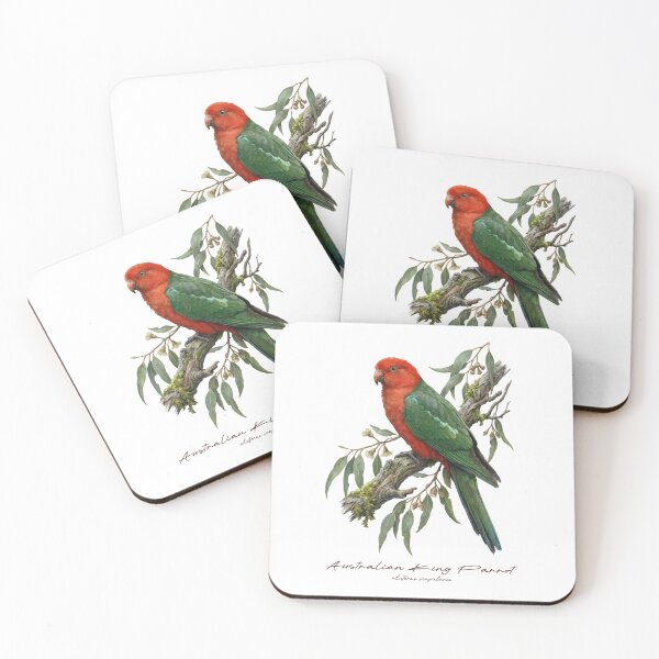 Item preview, Australian King Parrot on Rustic Branch designed and sold by Takeda-art.