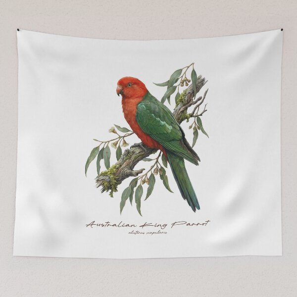 Item preview, Australian King Parrot on Rustic Branch designed and sold by Takeda-art.