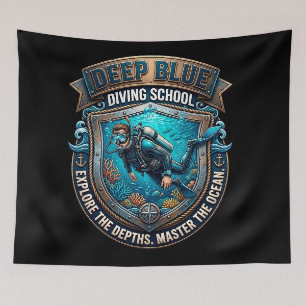 Item preview, Diving School Design designed and sold by EzequielBC.