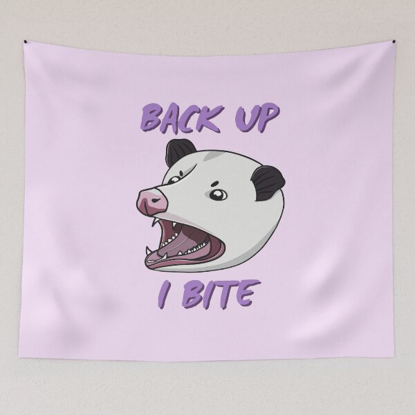 Item preview, Back up, I bite Opossum designed and sold by bloomintoyoubiy.
