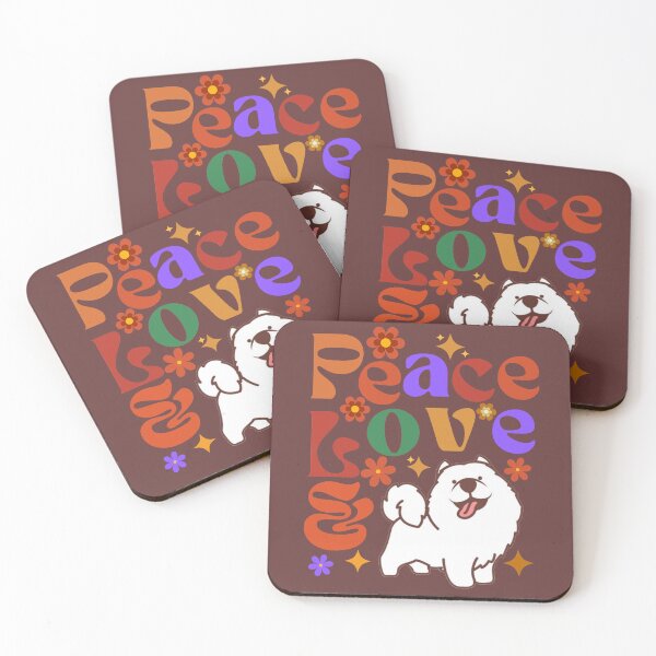 Item preview, Peace Love and Samoyed Dogs designed and sold by glowvim.