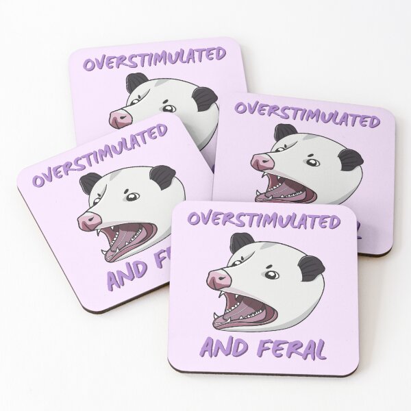 Item preview, Overstimulated and Feral Opossum designed and sold by bloomintoyoubiy.