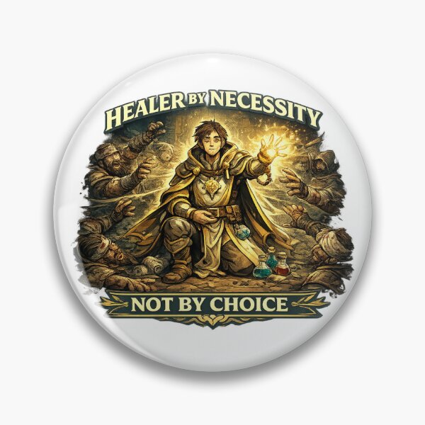 Item preview, Cleric - “Healer By Necessity, Not By Choice” designed and sold by ESSClothing.