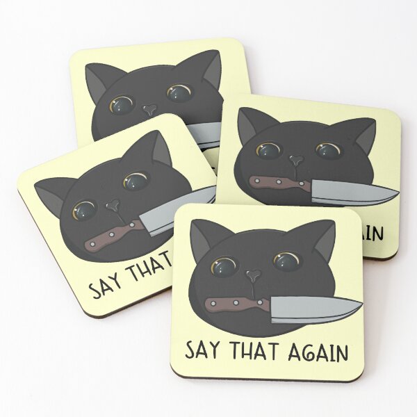 Item preview, Say That Again Black Cat designed and sold by bloomintoyoubiy.