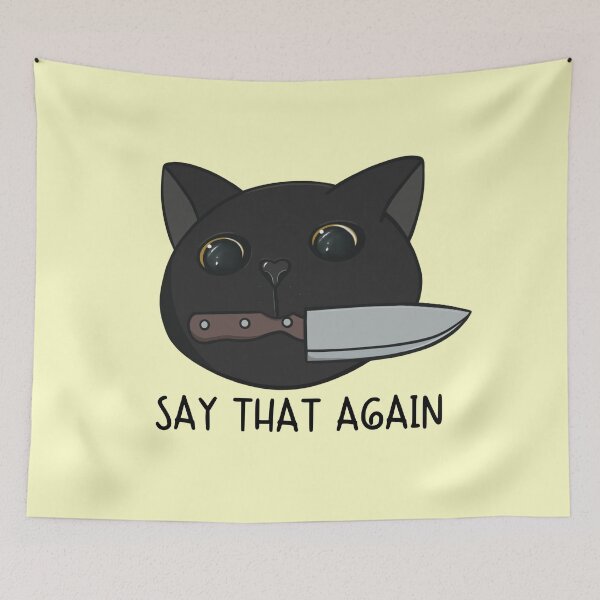 Item preview, Say That Again Black Cat designed and sold by bloomintoyoubiy.
