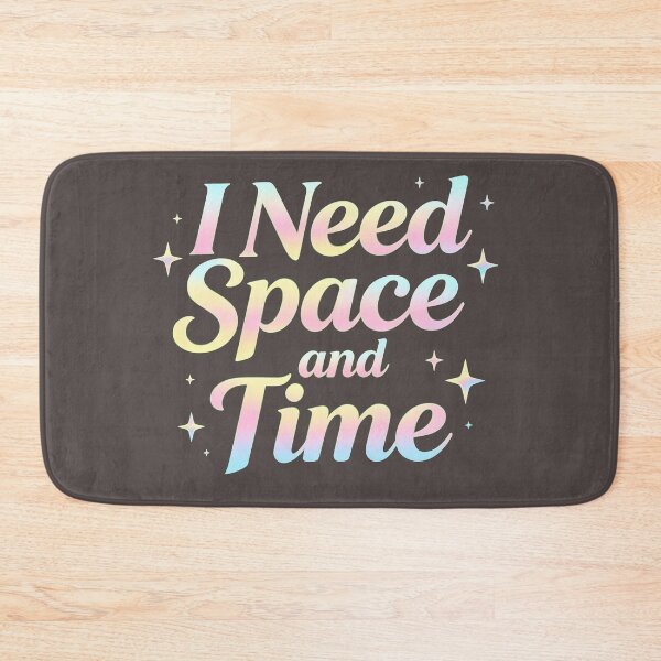 Item preview, I Need Space and Time – Cosmic Pastel Typography designed and sold by TeyArtWork.