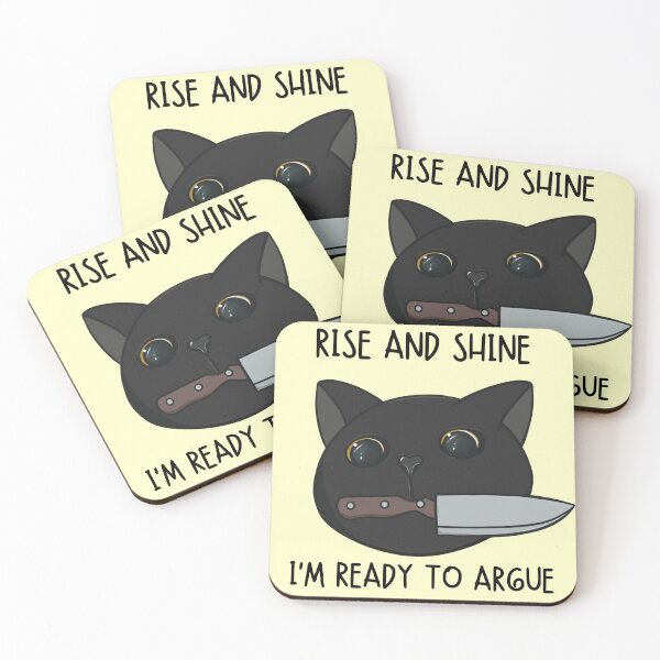 Item preview, Rise and Shine I’m Ready to Argue Cat designed and sold by bloomintoyoubiy.
