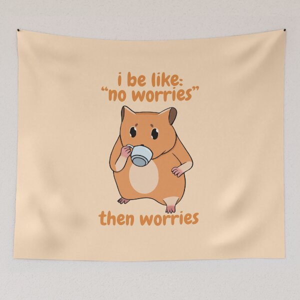 Item preview, Worried Hamster designed and sold by bloomintoyoubiy.