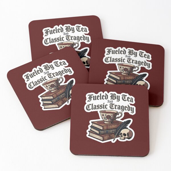 Item preview, Fueled By Tea And Classic Tragedy — Dark Academia Gothic Literature designed and sold by quackynaut.