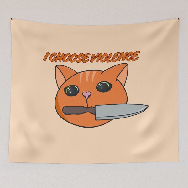 Item preview, Violent Cat designed and sold by bloomintoyoubiy.