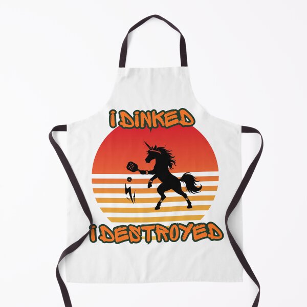 Item preview, Pickle Ball Unicorn| Funny Retro Vintage Pickle Ball Unicorn T-Shirt Sticker designed and sold by Cosmic Enigma.