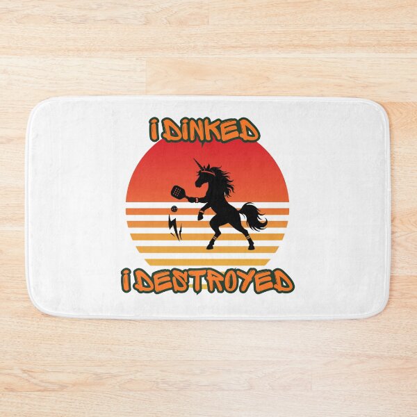 Item preview, Pickle Ball Unicorn| Funny Retro Vintage Pickle Ball Unicorn T-Shirt Sticker designed and sold by Cosmic Enigma.