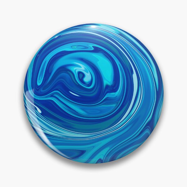 Item preview, Electric Tide; Liquid Blue Abstract  designed and sold by IftinDesigns.