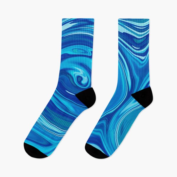 Item preview, Electric Tide; Liquid Blue Abstract  designed and sold by IftinDesigns.