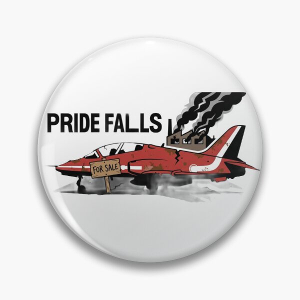 Item preview, Red Arrows Pride Falls - Broken Jet & Factory Collapse Sticker designed and sold by ZibiArt.