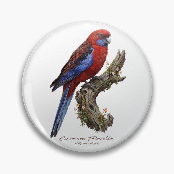 Item preview, Crimson Rosella on Flowery Branch designed and sold by Takeda-art.