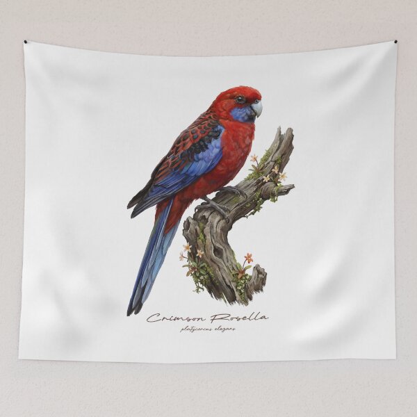 Item preview, Crimson Rosella on Flowery Branch designed and sold by Takeda-art.