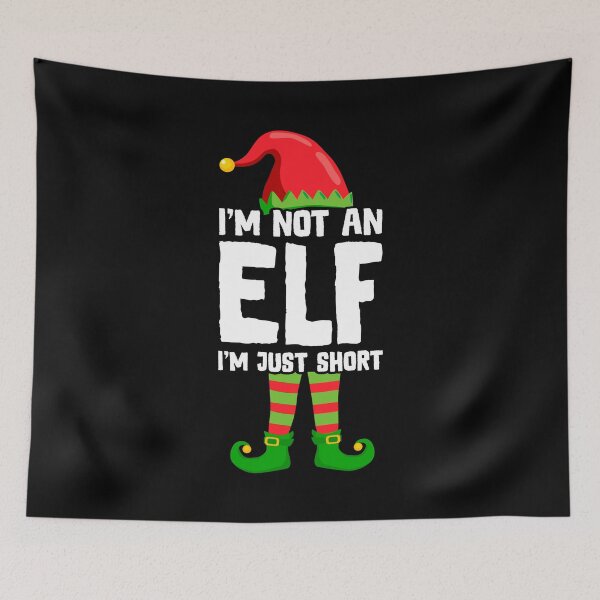 Item preview, I'm Not An Elf I'm Just Short - Funny Christmas Pajama Party designed and sold by CosmoKitsch.