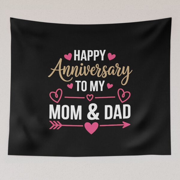 Item preview, Family Parents' Day Happy Anniversary Mom and Dad designed and sold by sailorjessiArt.