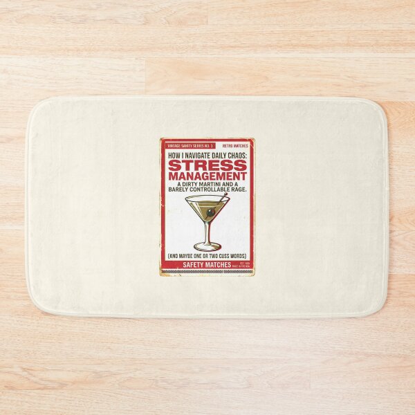 Item preview, Vintage Stress Management Matchbook Shirt, Funny Martini Retro Tee, Sarcastic Burnout Humor Graphic, Chaotic Adulting Meme Shirt, Retro Snarky Cocktail Design designed and sold by KAYJAY DESIGNS.