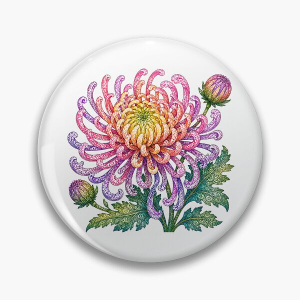 Item preview, Spider Chrysanthemum - November Birth Flower designed and sold by PaintedbyCarol.