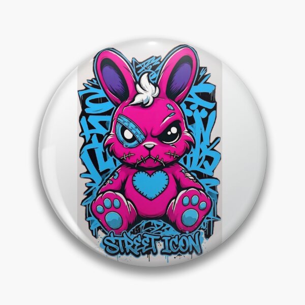Item preview, Street Icon - Edgy Pink Graffiti Bunny Art designed and sold by Stree-Icon-Shop.
