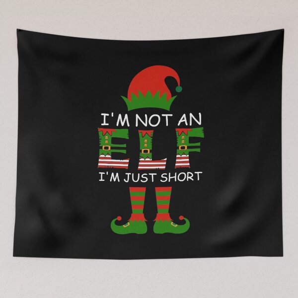 Item preview, I’m Not An Elf I’m Just Short Funny Holiday Group Pajamas designed and sold by CosmoKitsch.