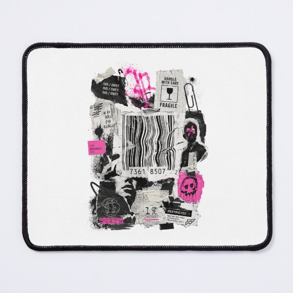 Item preview, Grunge Anti Design Collage Aesthetic | Barcode Streetwear Poster | Punk Mixed Media Graphic designed and sold by radjahoppie.