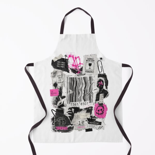 Item preview, Grunge Anti Design Collage Aesthetic | Barcode Streetwear Poster | Punk Mixed Media Graphic designed and sold by radjahoppie.