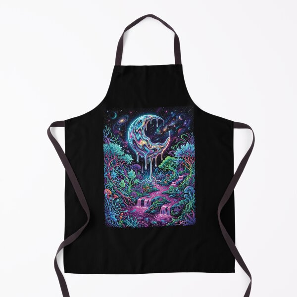 Item preview, Psychedelic Cosmic Moon Fantasy Art Shirt, Neon Galaxy Dreamscape Tee, Trippy Celestial Nature Graphic, Surreal Spacecore Aesthetic Shirt, Vibrant Psychedelic Moon Artwork designed and sold by KAYJAY DESIGNS.
