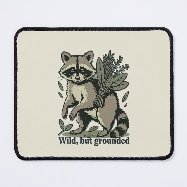 Item preview, Wild But Grounded Vintage Raccoon Botanical Art. designed and sold by AlexandraSand.