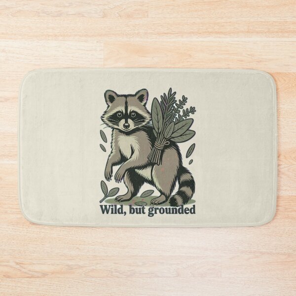 Item preview, Wild But Grounded Vintage Raccoon Botanical Art. designed and sold by AlexandraSand.