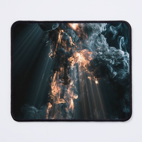 Item preview, Dark smoke light beam abstraction designed and sold by CosmicGlyph.