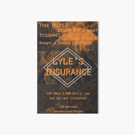 Lyle’s insurance Art Board Print